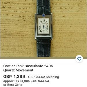 Cartier tank watch